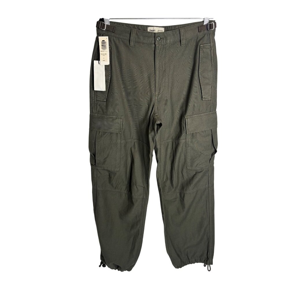 Aritzia TNA Supply Cargo Pants, Green, Cotton, NWT, Size 8